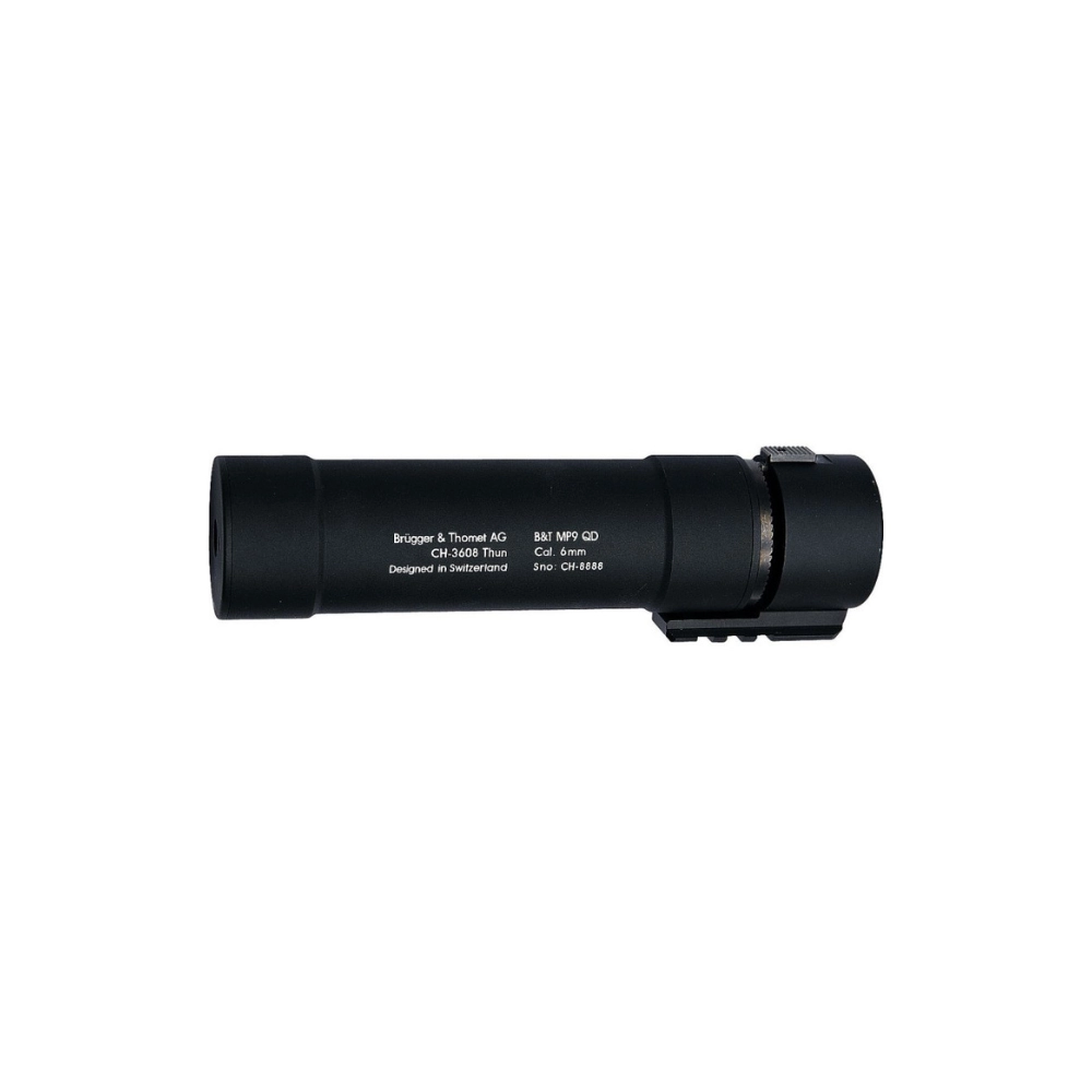 ASG B&T MP9 QD Barrel Extension Tube Black Mock Suppressor