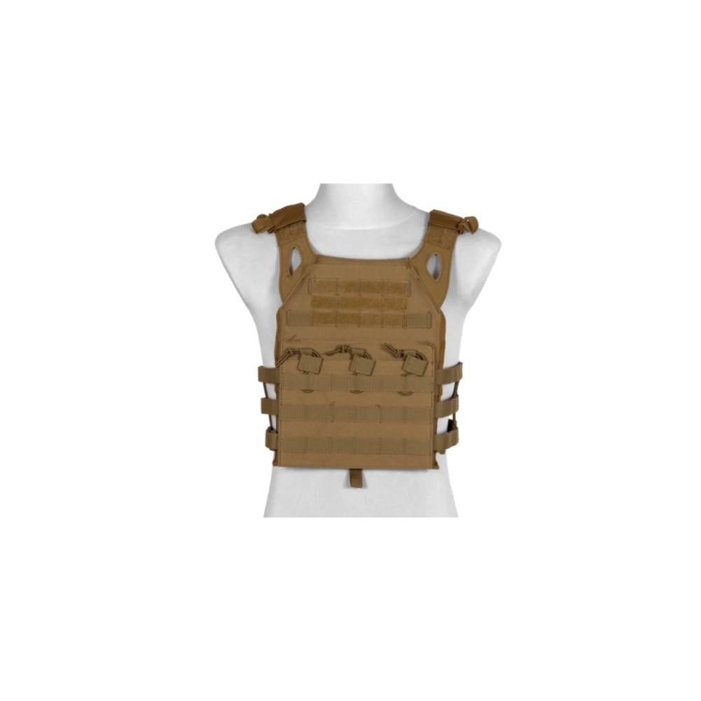 GFT Jump Tactical Vest Tan Plate Carrier MOLLE