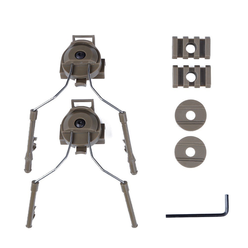 Mounting for Headset on FAST airsoft helmet Spider Delta Armory Tan