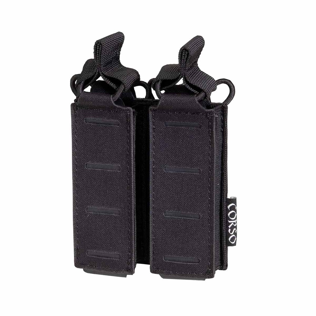 CORSO PISTOL MAGAZINE POUCH  DOUBLE DAGGER MK1 LASER BLACK