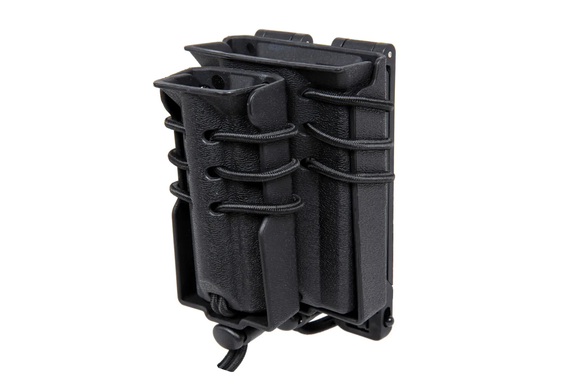 Wosport Carrier for 2 M4/M16 and 9mm magazines Urban Assault Quick Pull Black