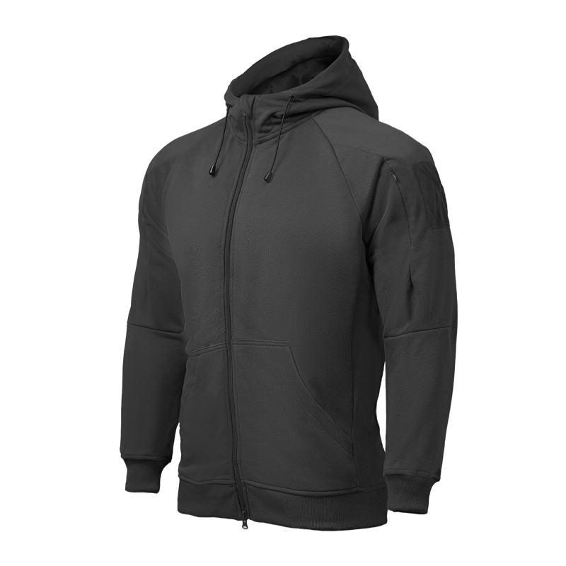 CONQUER FULLZIP TACTICAL HOODIE - BK L