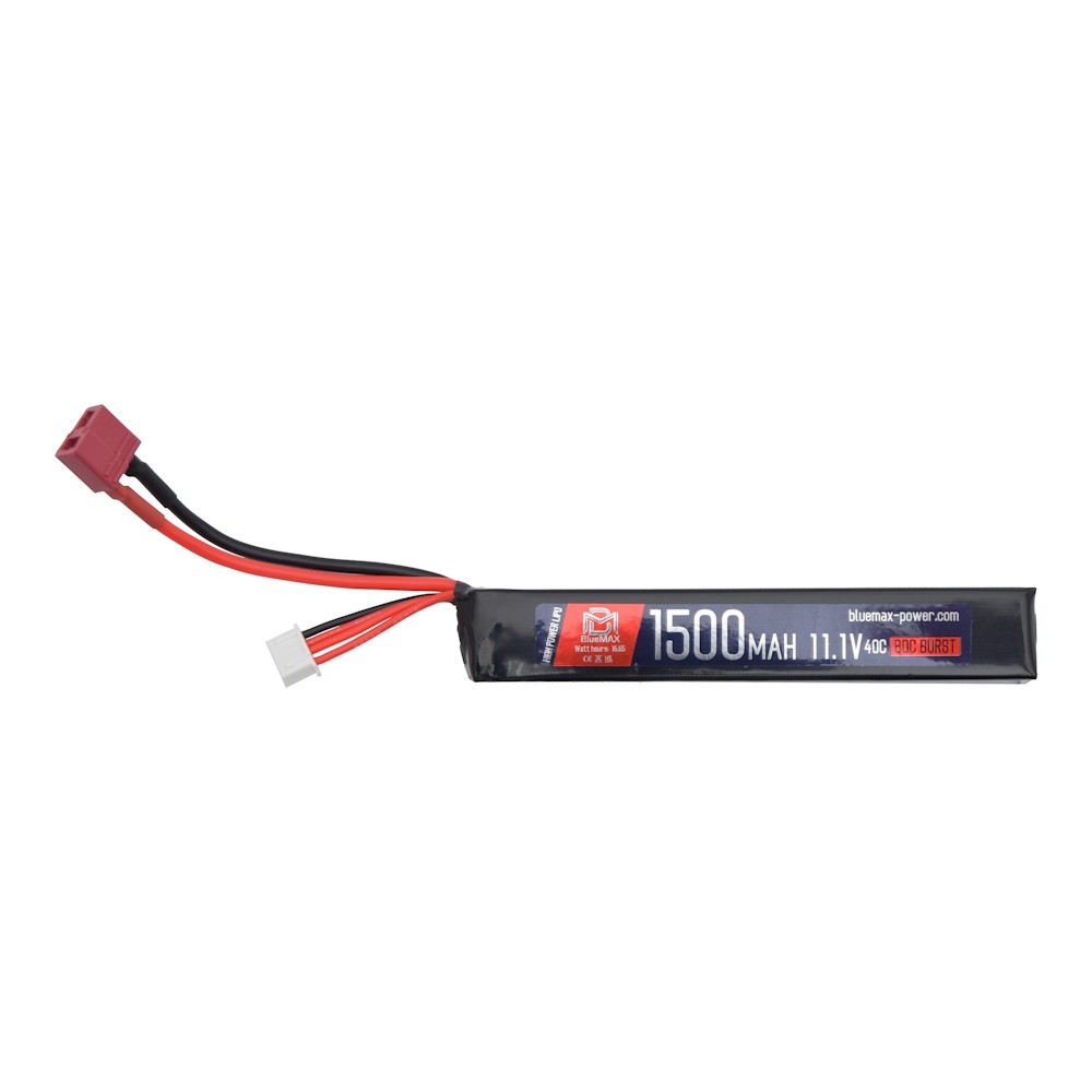 BLUEMAX POWER EXTREME LI-PO BATTERY 11.1V X 1500MAH 40C STICK DEANS