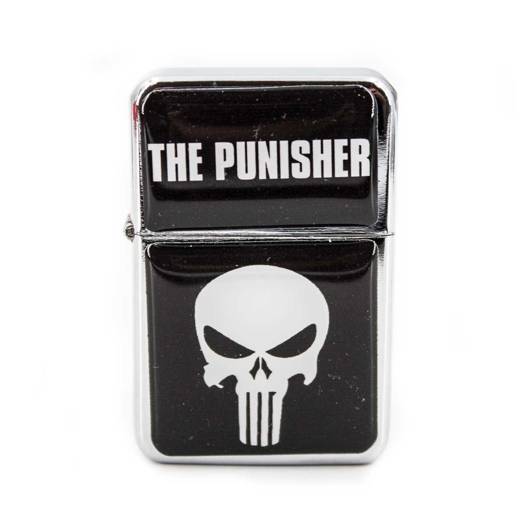 ZIPPO PUNISHER BLACK AND WHITE LIGHTER