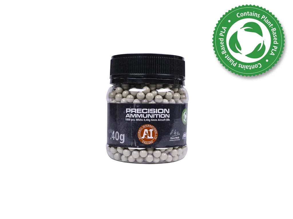 ASG Accuracy Int. PLA BBs, 0.40g, 1000 pcs, bottle
