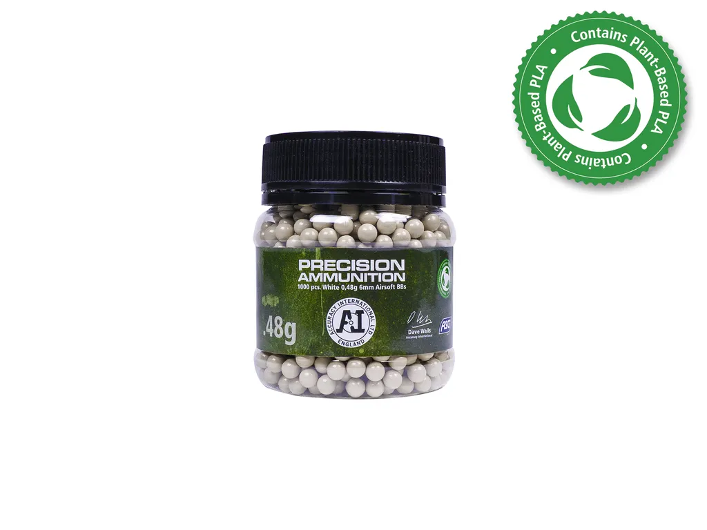 ASG Accuracy Int., 0.48g airsoft BB, 1000 pcs. bottle