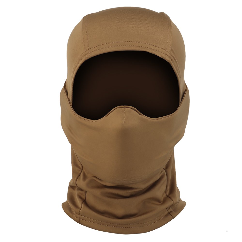 Delta Armory Airsoft hood with integrated silicone mask Tan