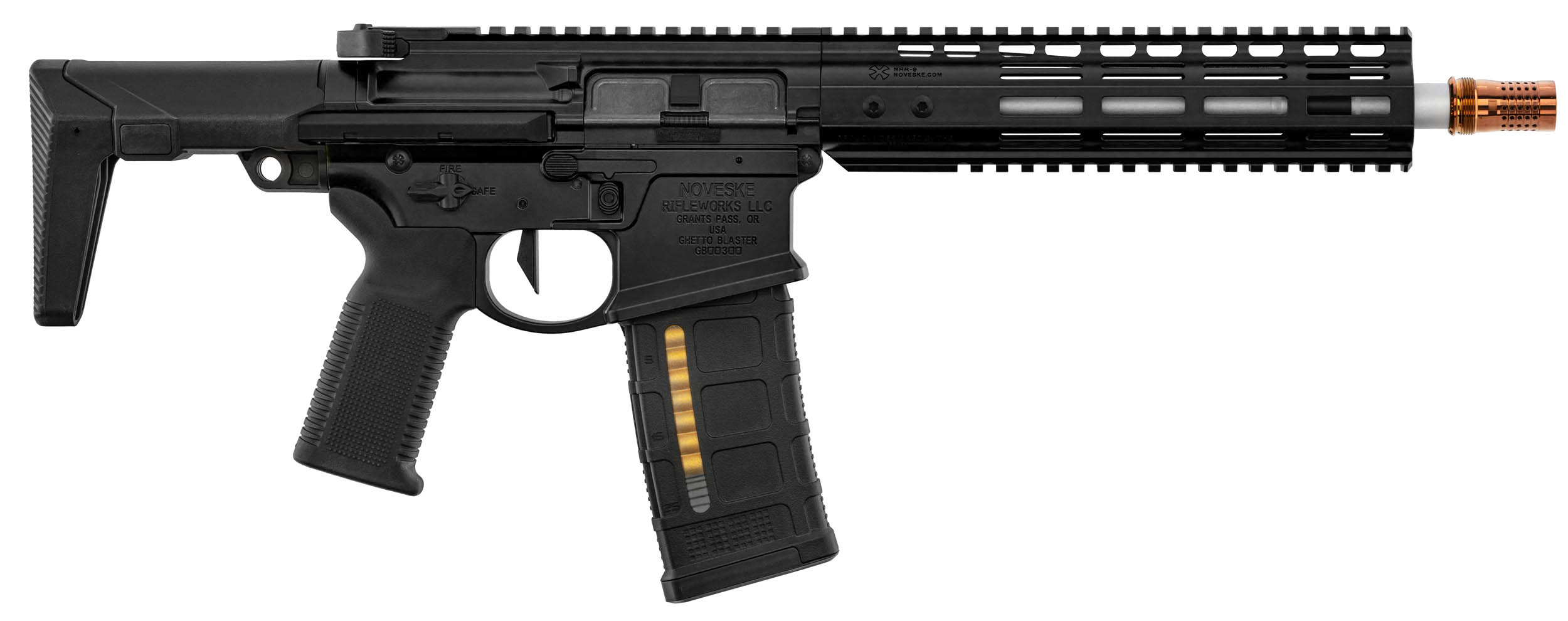 DOUBLE EAGLE GBBR MWS Ghetto Blaster NOVESKE 9 inch Black