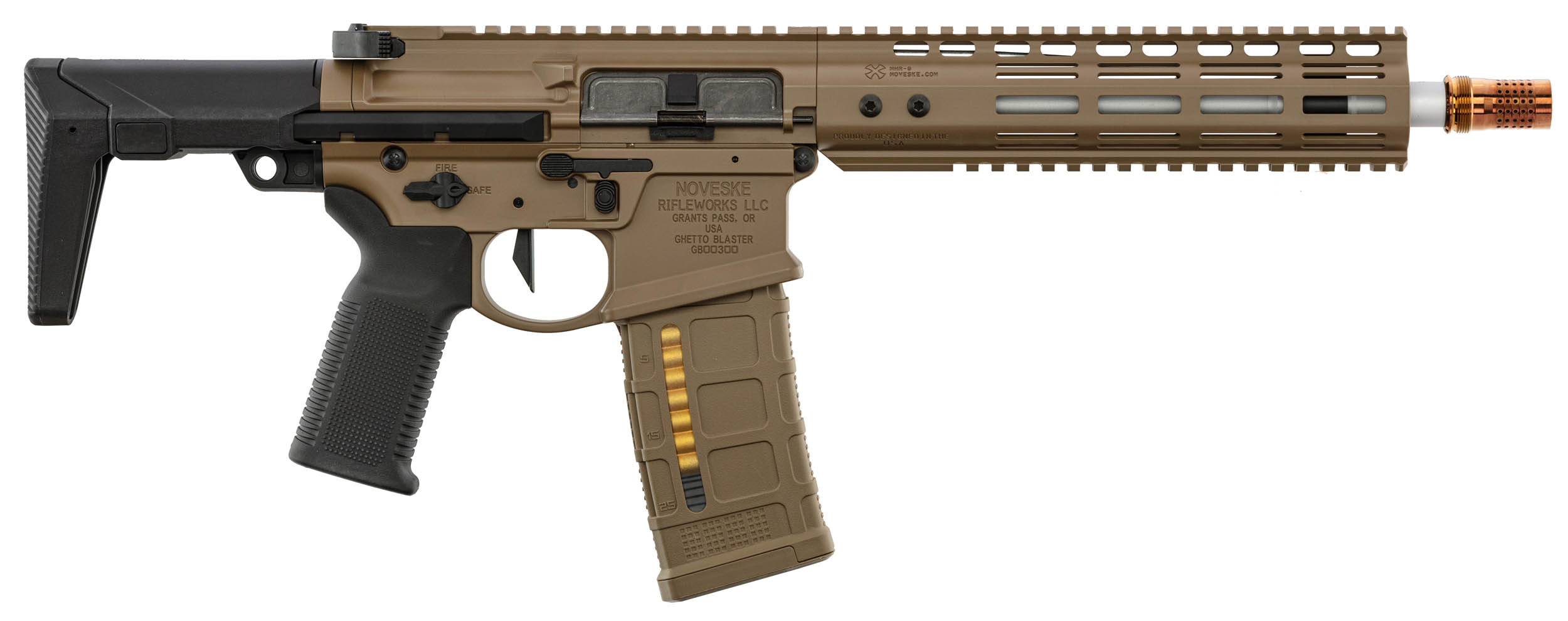 DOUBLE EAGLE GBBR MWS Ghetto Blaster NOVESKE 9 inch Tan